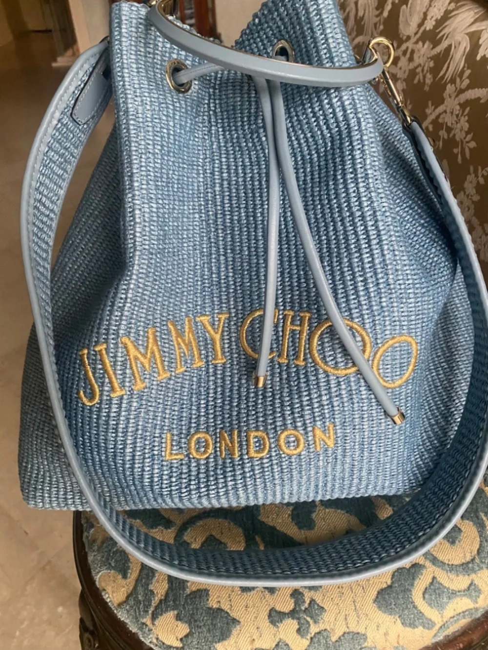 Jimmy Choo Bon Bon bucket bag. Maxi